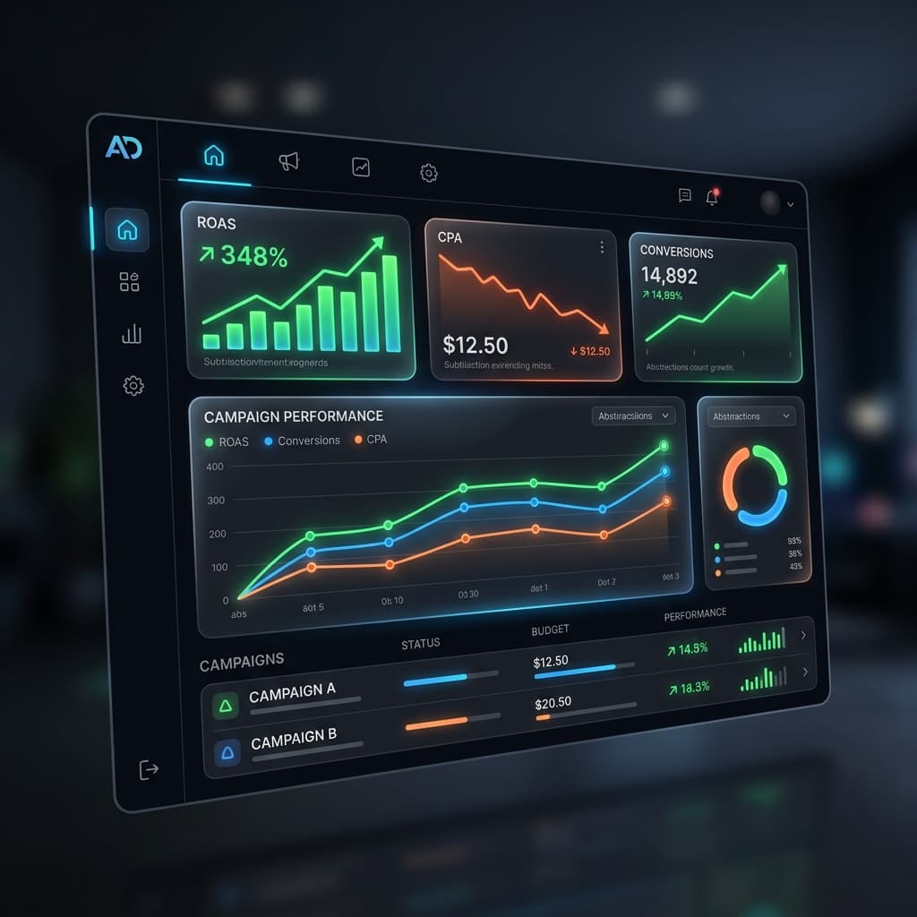 Dashboard de rendimiento Paid Media